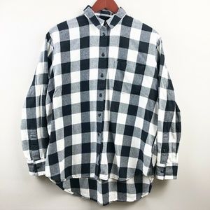 Madewell Buffalo Check Flannel Top